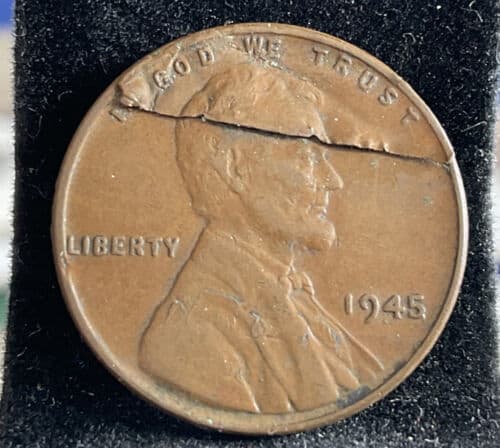 1945 Penny Lamination Error