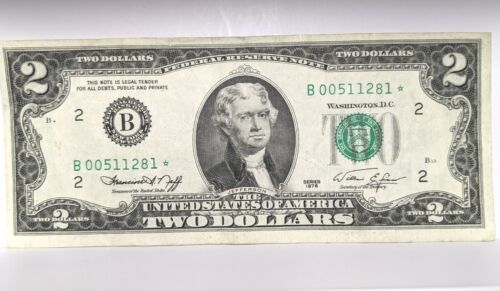 1976 $2 Star Notes