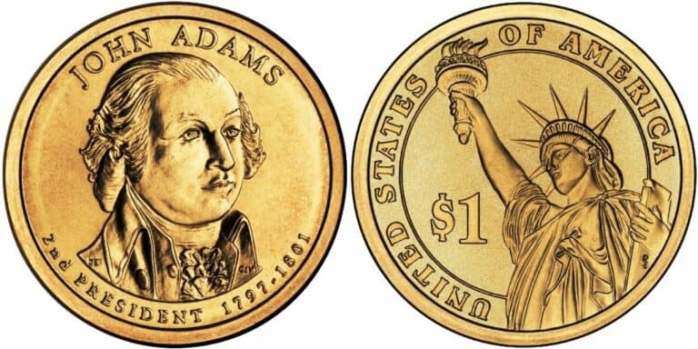 John Adams Dollar Coin Error List & Value