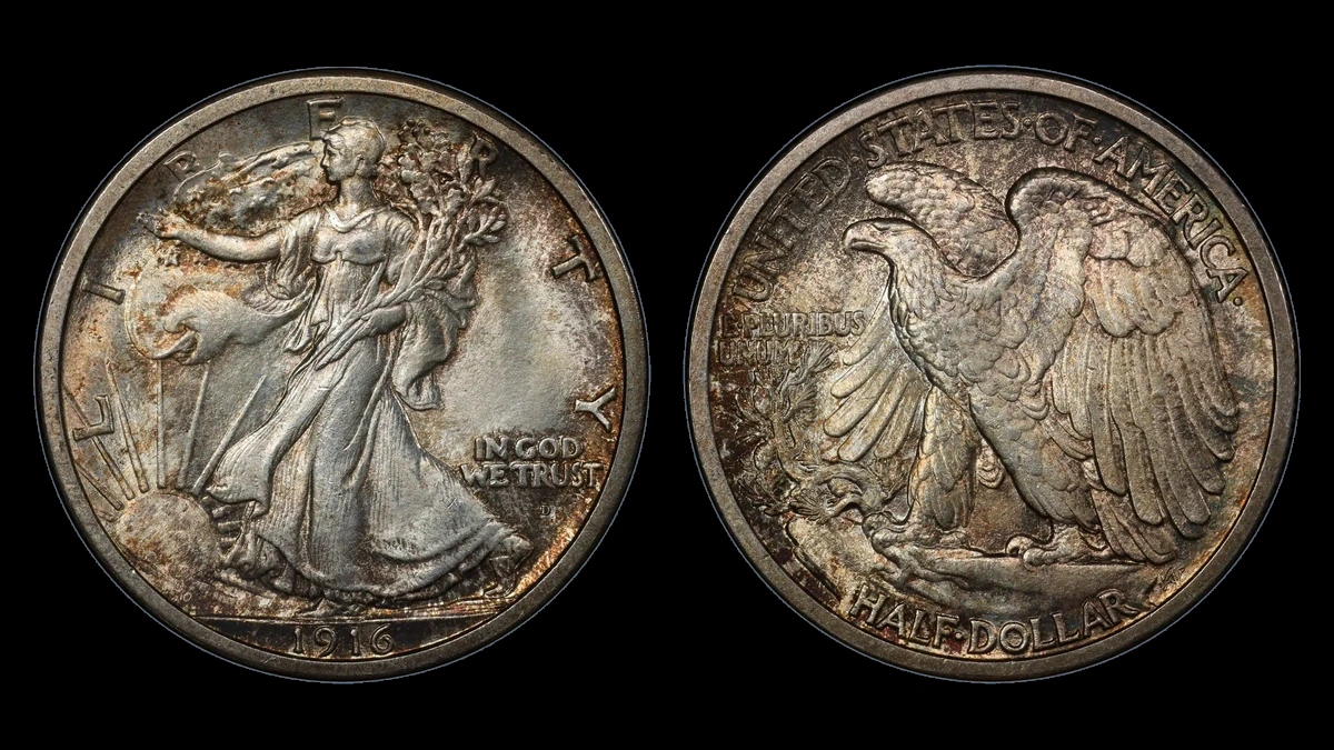 1916-D RPM FS-501 Walking Liberty Half Dollar