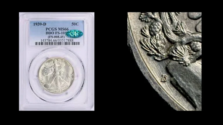 1939 Half Dollar Errors — error coin photographs