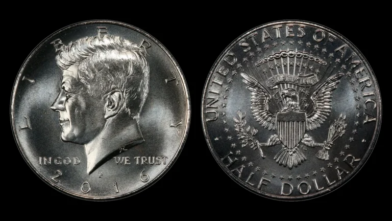 2016-P Kennedy Half Dollar, obverse and reverse