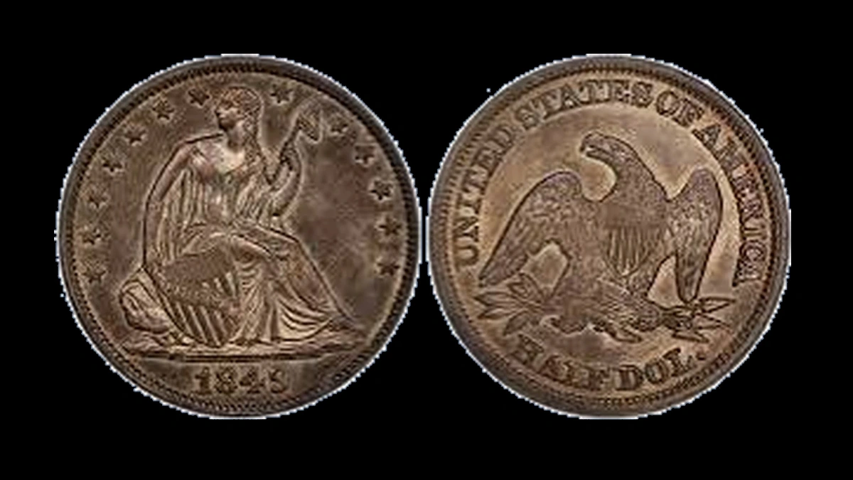1849 Half Dollar Errors — error coin photographs