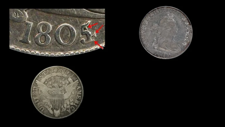 1805 Half Dollar Errors — error coin photographs