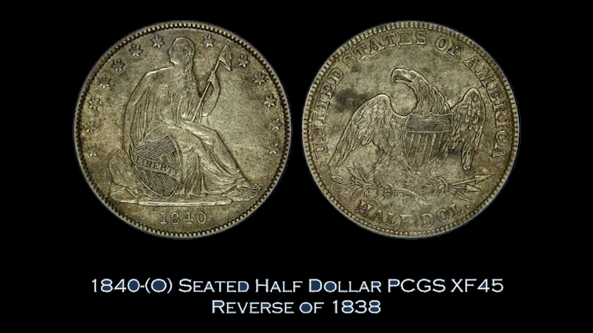 1840 Liberty Seated Half Dollar: Mule