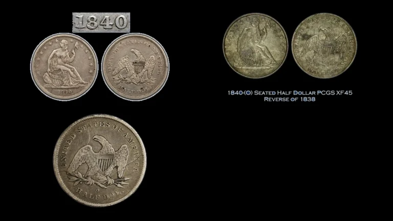 1840 Half Dollar Errors — error coin photographs