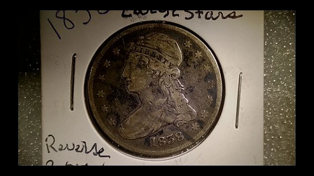 1838 Capped Bust Half Dollar: Rotated Dies