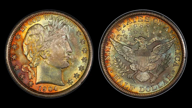 1904 Barber Half Dollar, obverse and reverse