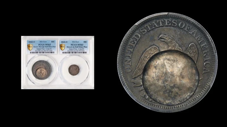 1860 Half Dollar Errors — error coin photographs