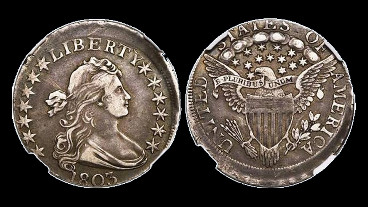 1803 Draped Bust Half Dollar: Off-Center Strike