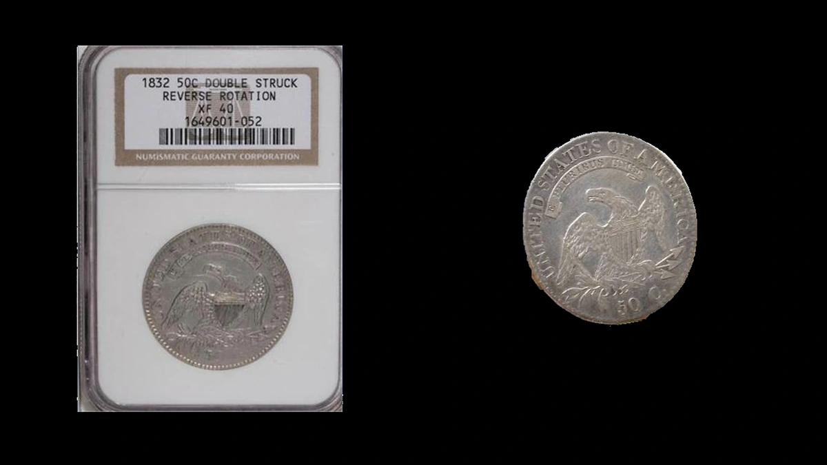 1832 Half Dollar Errors — error coin photographs