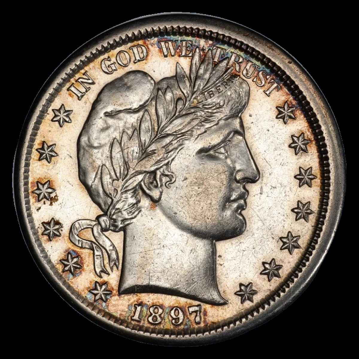 1897 Barber Half Dollar: Broadstrike
