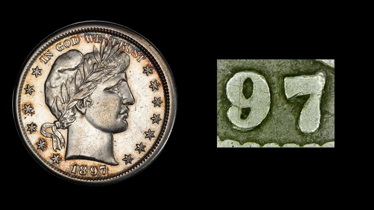 1897 Half Dollar Errors — error coin photographs