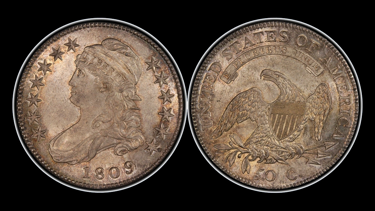 1809 Capped Bust Half Dollar: Clashed Dies