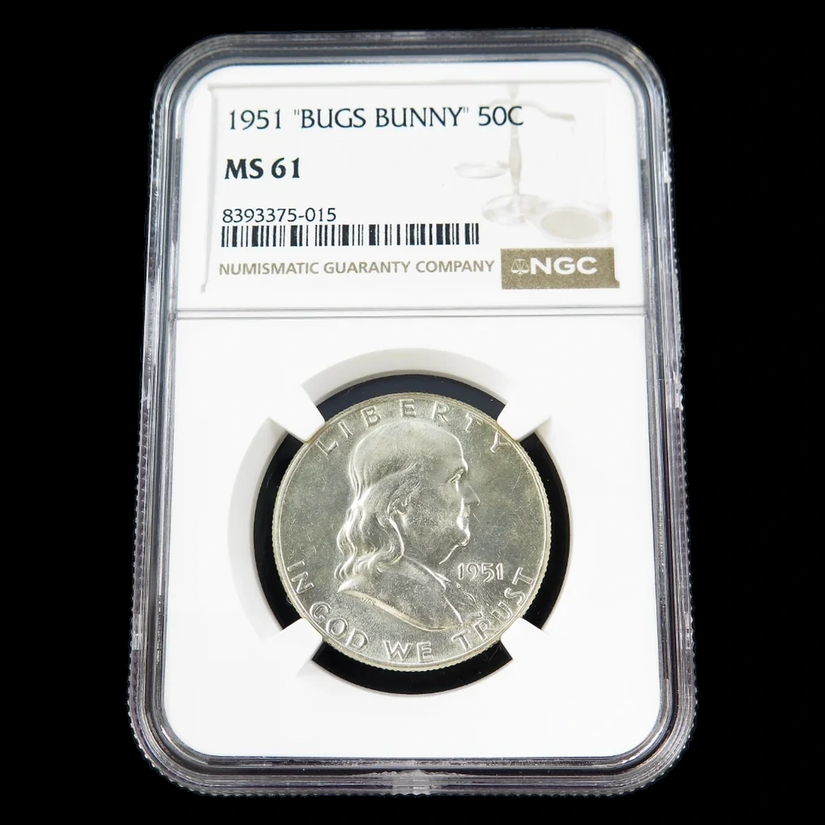 1951 Franklin Half Dollar: Bugs Bunny Die Clash