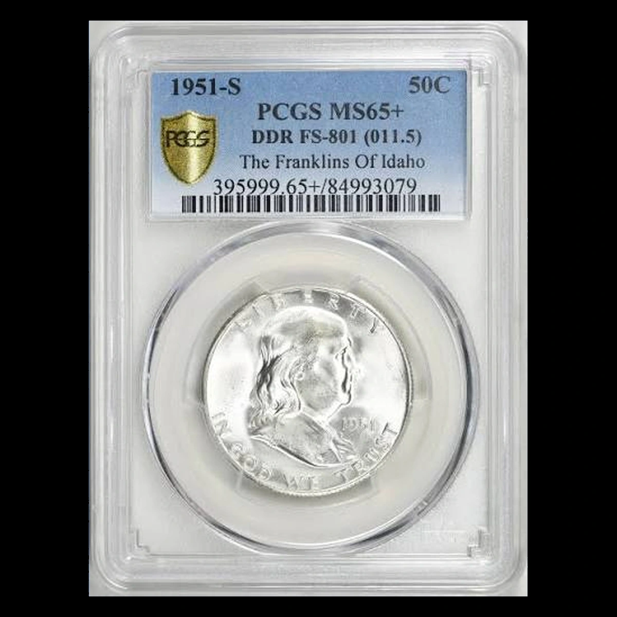 1951 Franklin Half Dollar: Doubled Die Reverse