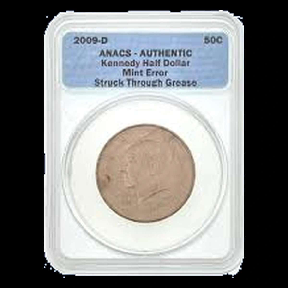 2009 Kennedy Half Dollar: Struck-Through Error