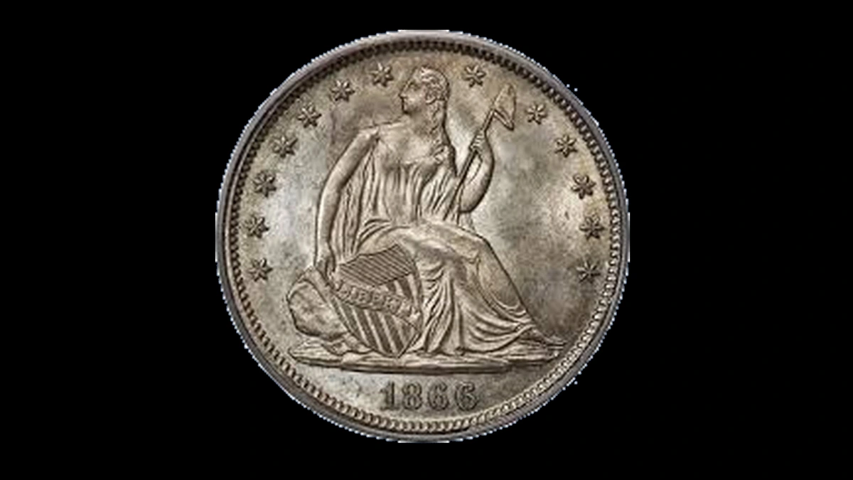 1866 Half Dollar Errors — error coin photographs