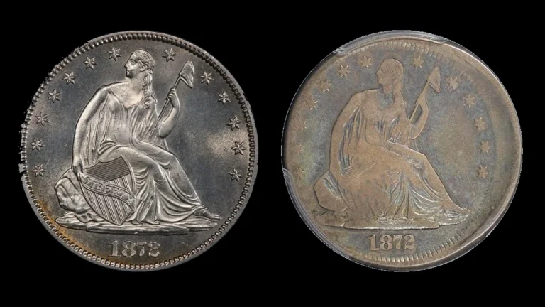 1872 Half Dollar Errors — error coin photographs
