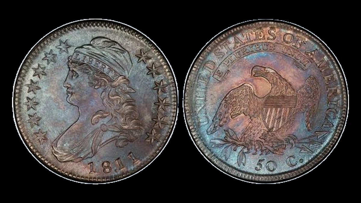 1811 Capped Bust Half Dollar: Overdate