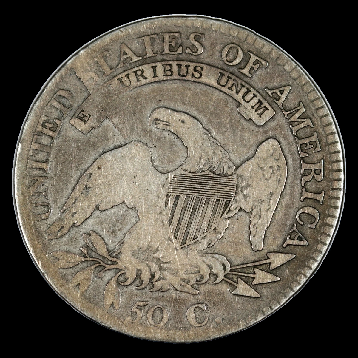 1811 Capped Bust Half Dollar: Die Crack