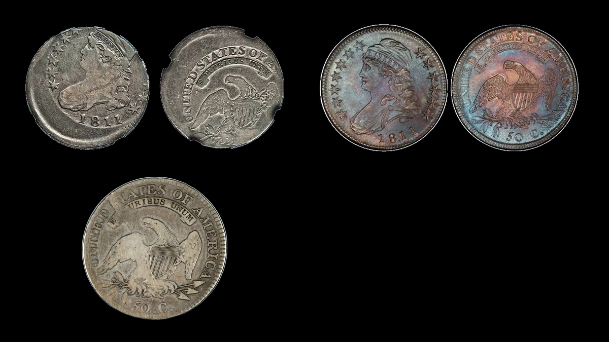 1811 Half Dollar Errors — error coin photographs