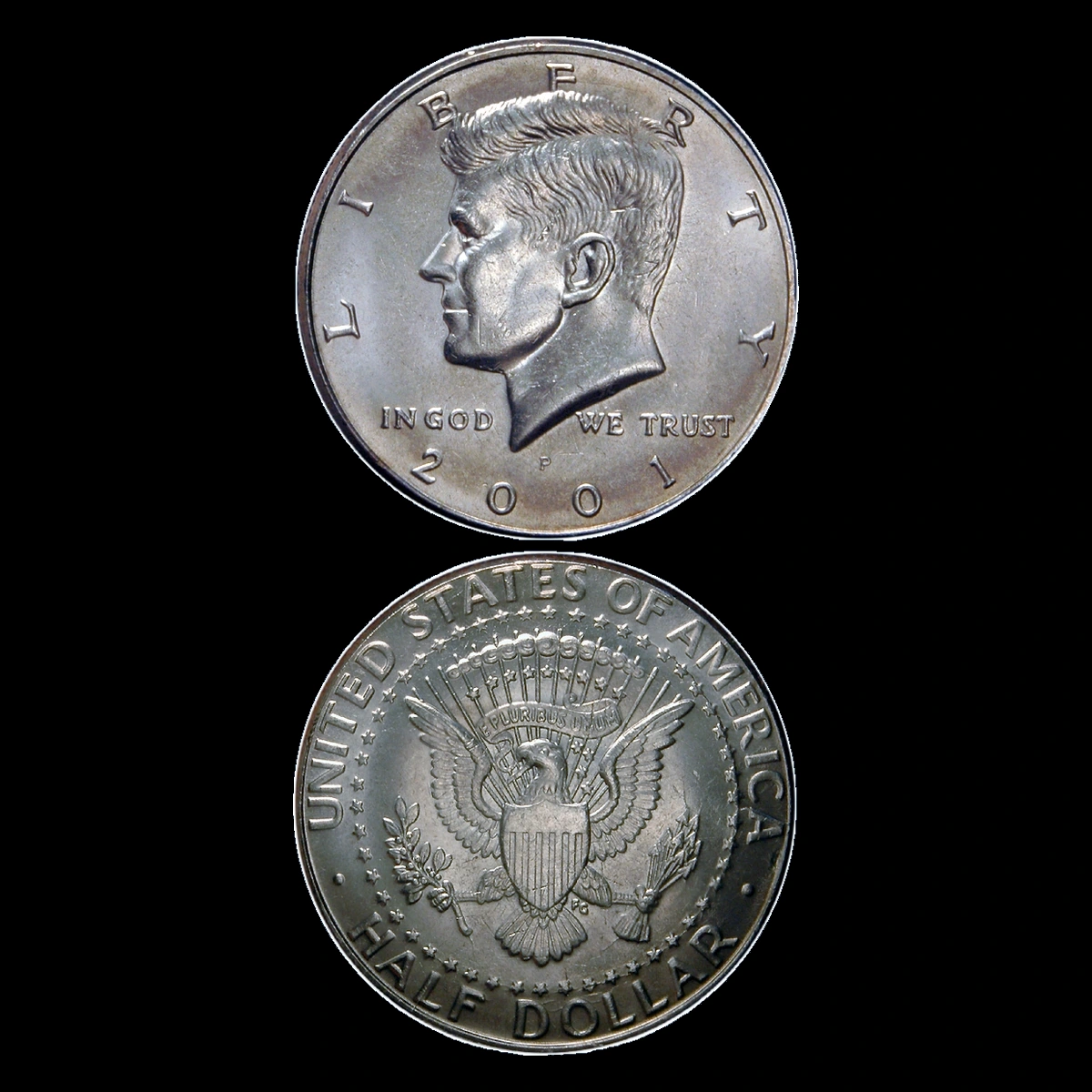 2001 Kennedy Half Dollar: Die Crack
