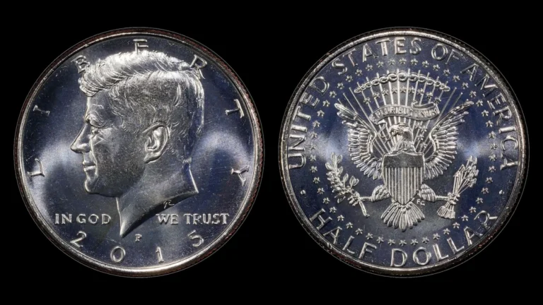 2015-P Kennedy Half Dollar, obverse and reverse