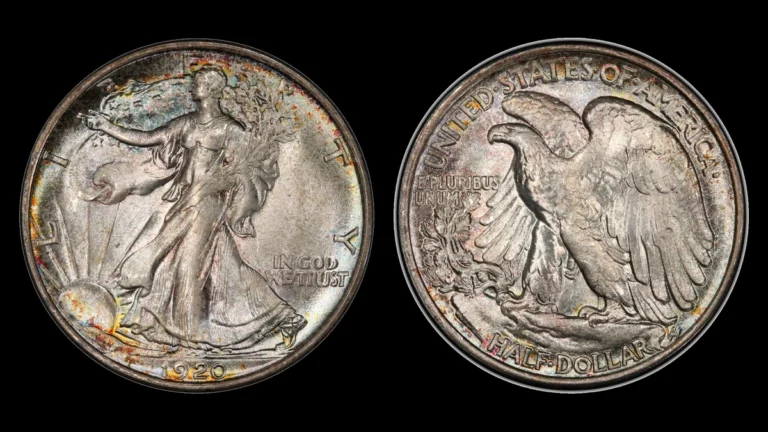 1920 Walking Liberty Half Dollar, obverse and reverse