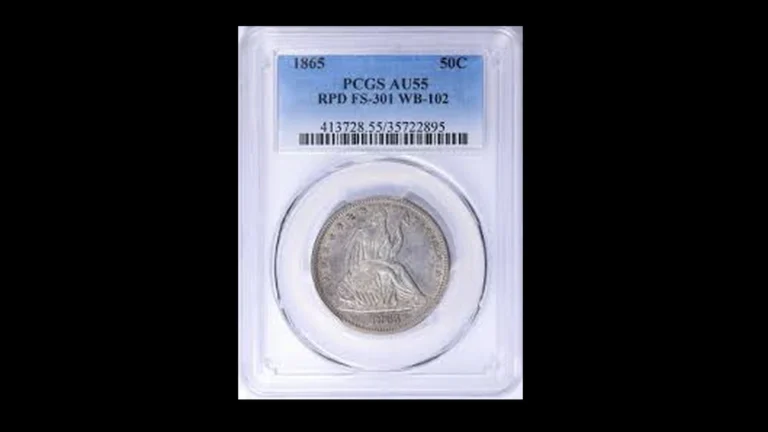 1865 Half Dollar Errors — error coin photographs