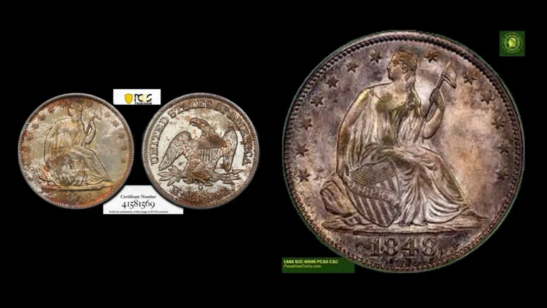 1848 Half Dollar Errors — error coin photographs
