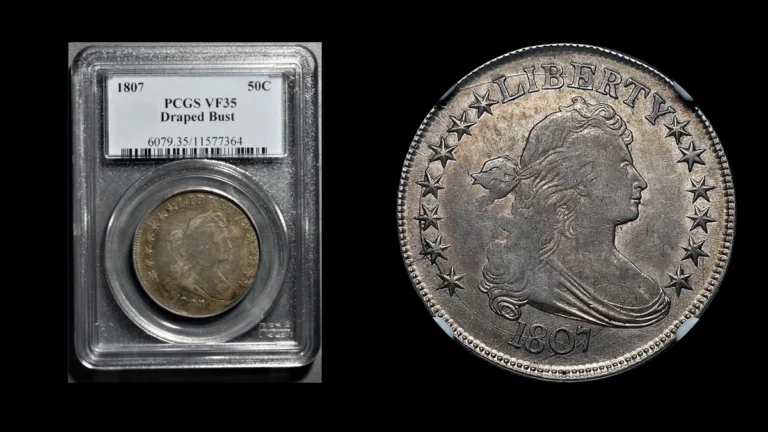 1807 Draped Bust Half Dollar Errors — error coin photographs
