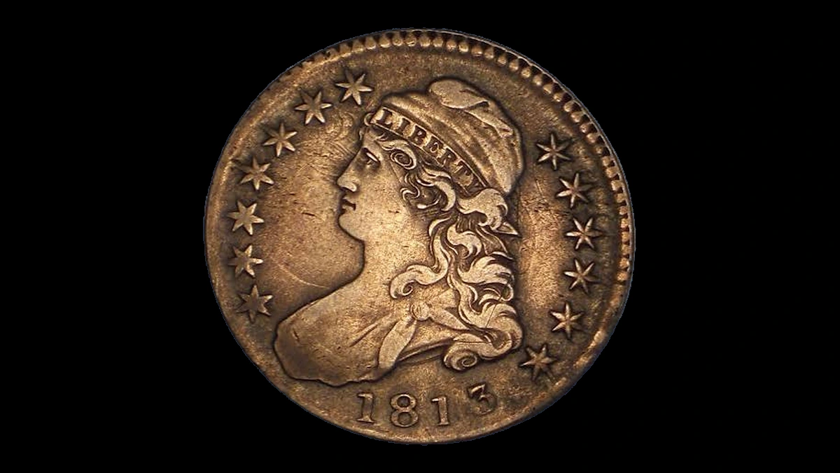 1813 Capped Bust Half Dollar: Clashed Dies