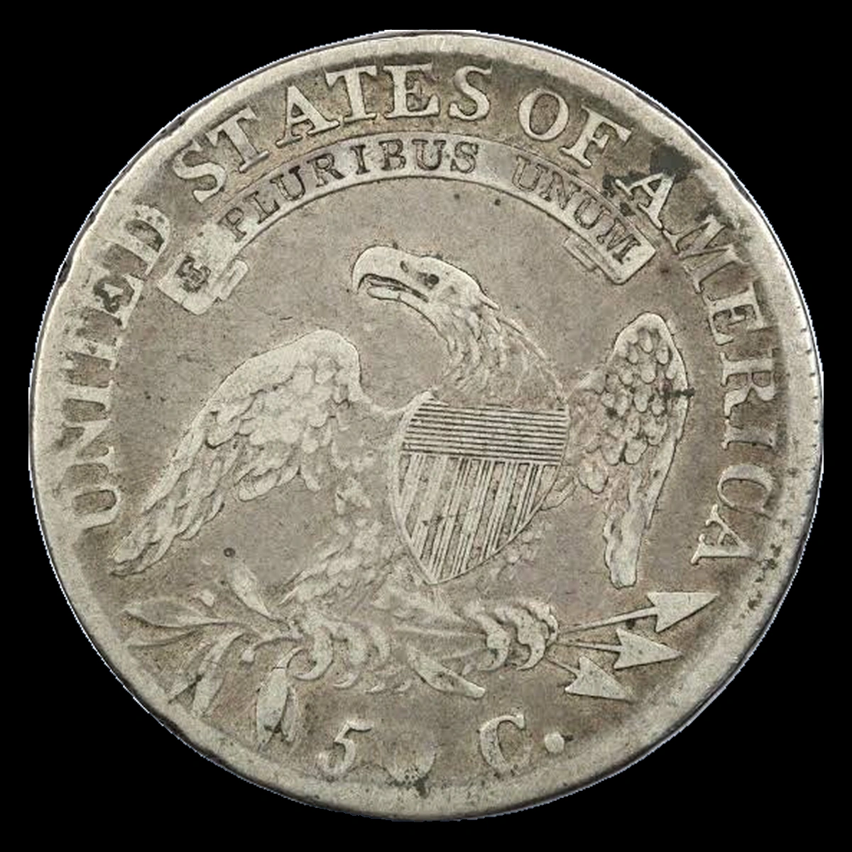 1813 Capped Bust Half Dollar: Die Crack