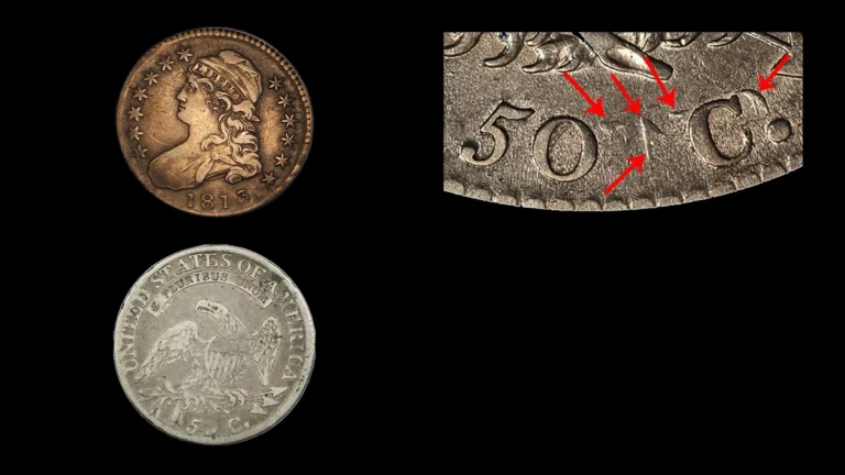 1813 Half Dollar Errors — error coin photographs