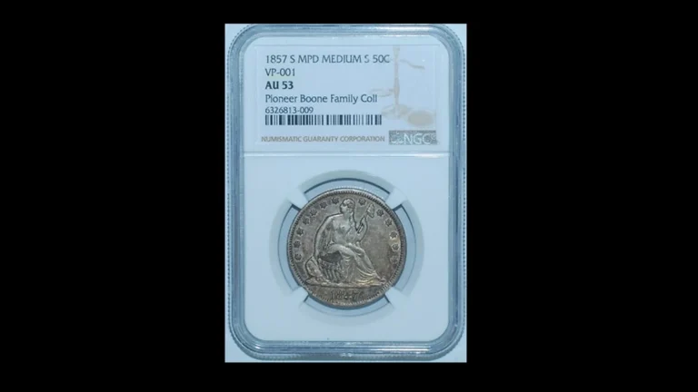 1857 Half Dollar Errors — error coin photographs