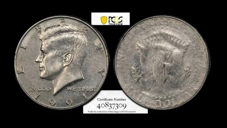 1991 Half Dollar Errors — error coin photographs