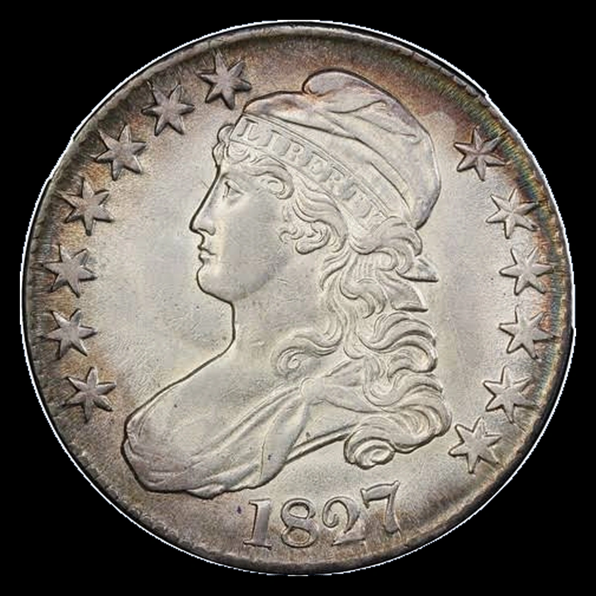 1827 Capped Bust Half Dollar: Die Clash