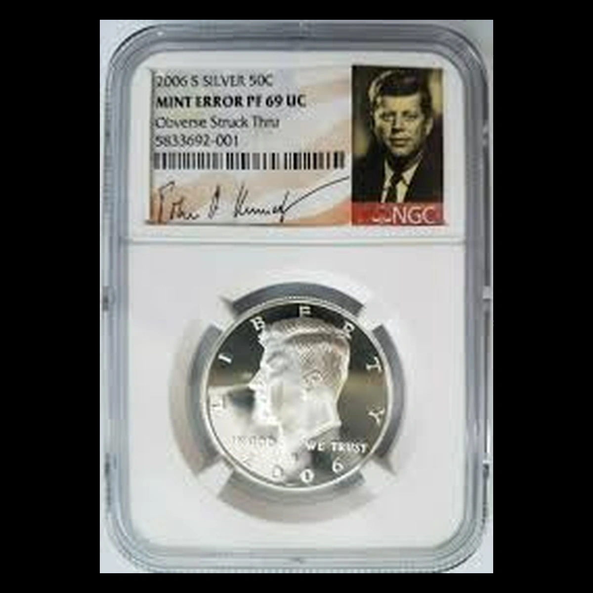 2006 Kennedy Half Dollar: Struck-Through Error