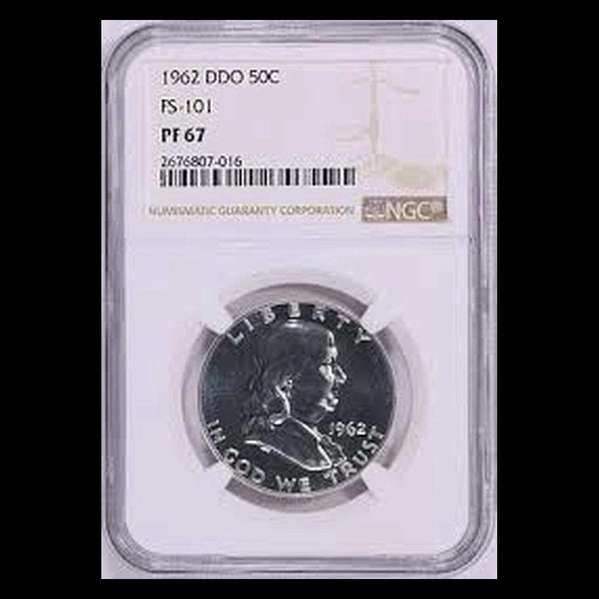 1962 Franklin Half Dollar: Doubled Die Obverse