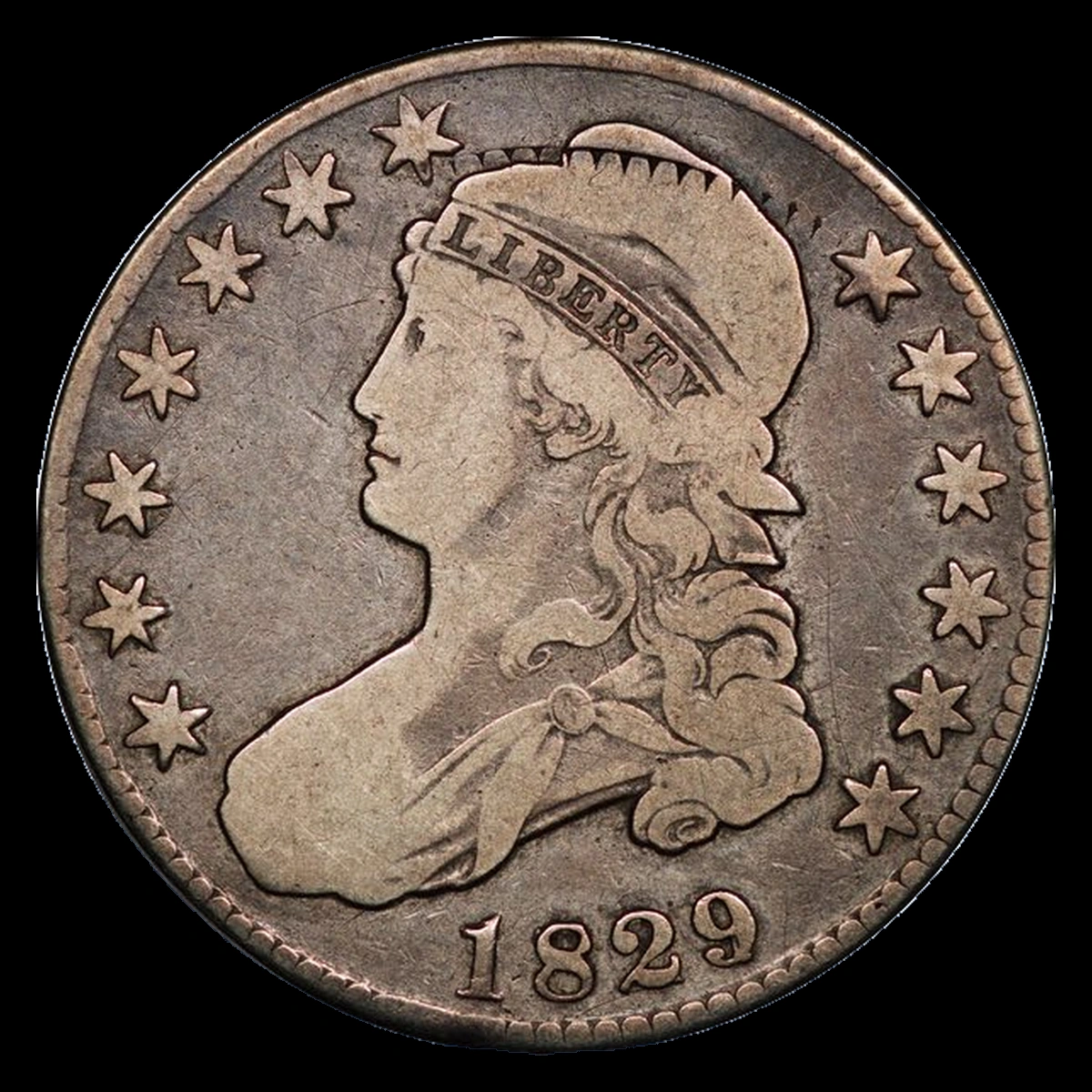 1829 Capped Bust Half Dollar: Multiple Strike