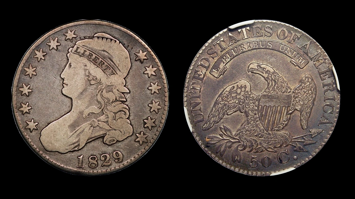 1829 Half Dollar Errors — error coin photographs