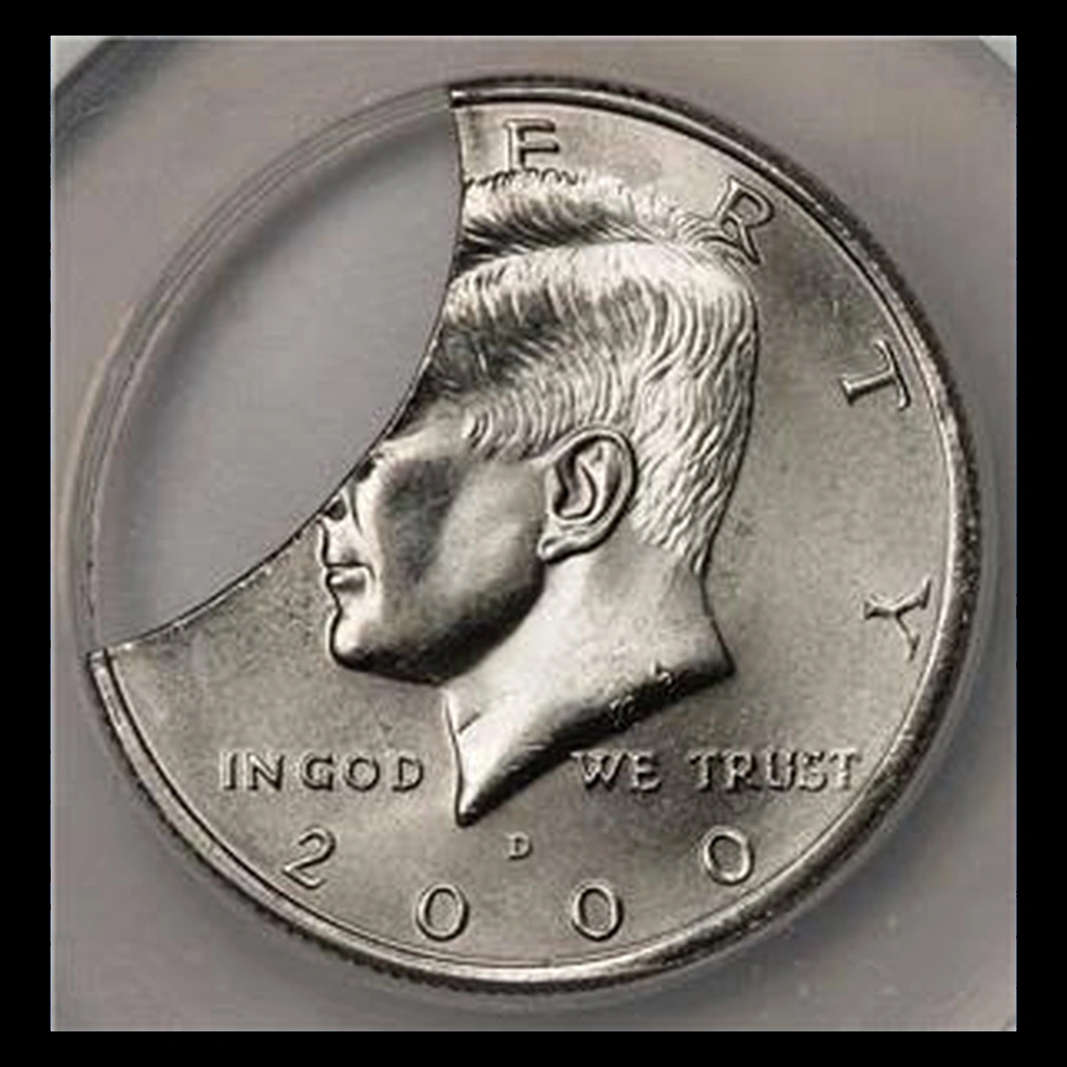 2000 Kennedy Half Dollar: Clipped Planchet