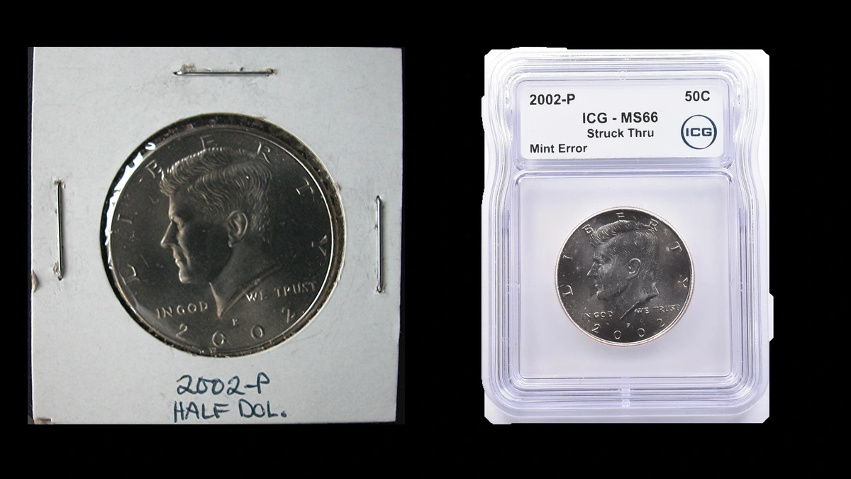 2002 Half Dollar Errors — error coin photographs