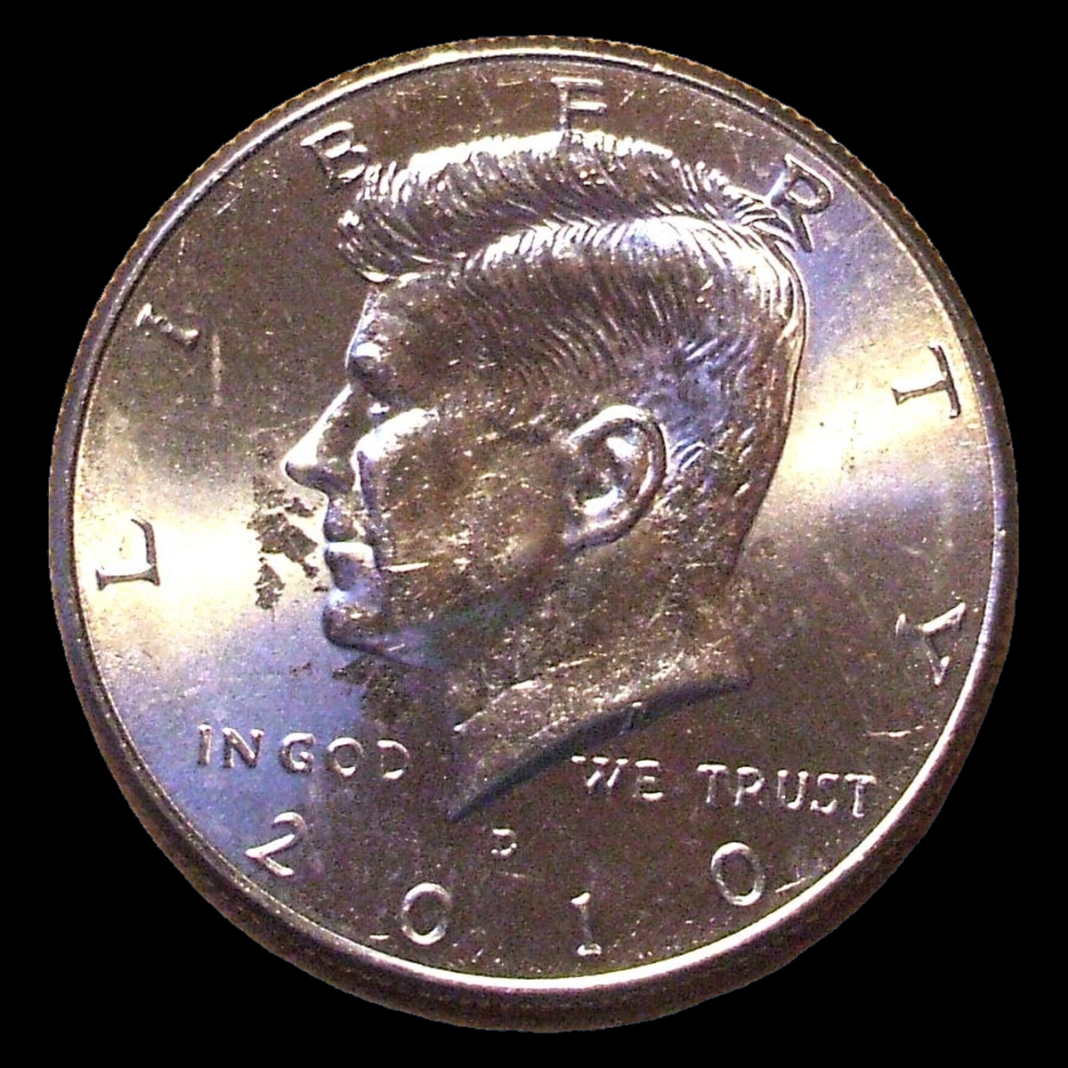 2010 Kennedy Half Dollar: Lamination
