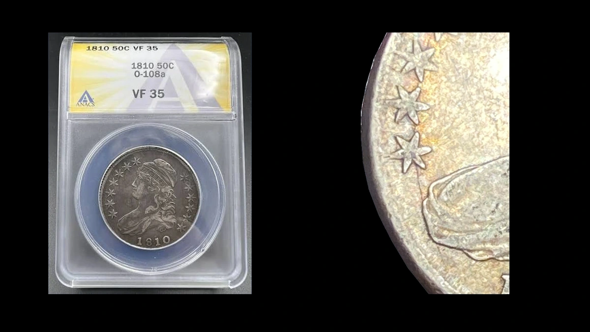 1810 Half Dollar Errors — error coin photographs