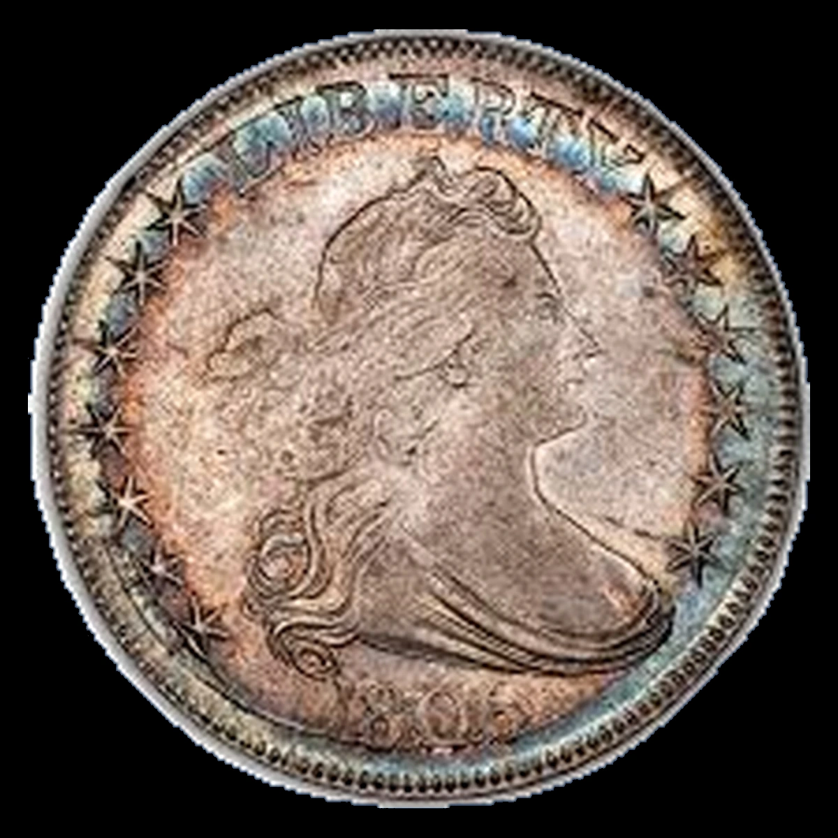 1806 Draped Bust Half Dollar: Die Crack
