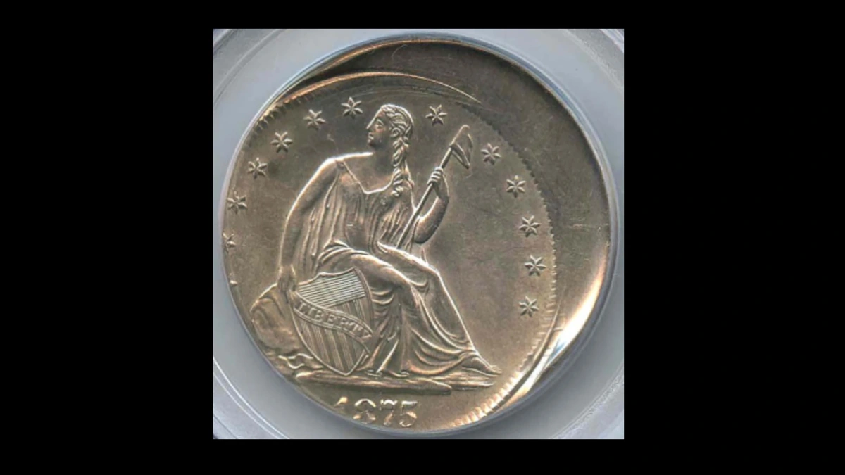 1875 Half Dollar Errors — error coin photographs