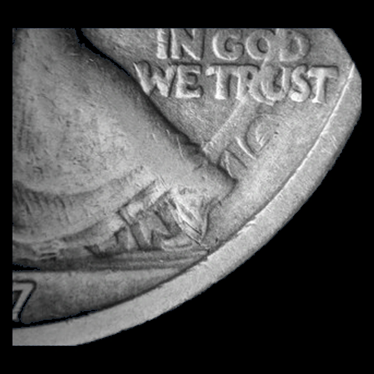 1917 Walking Liberty Half Dollar: Die Clash