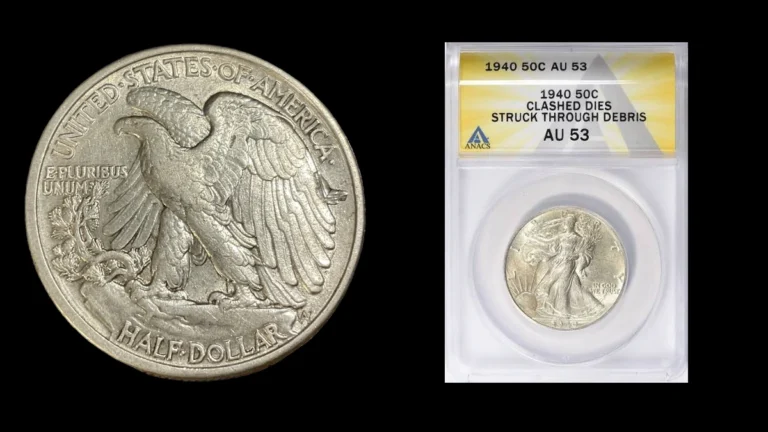 1940 Half Dollar Errors — error coin photographs